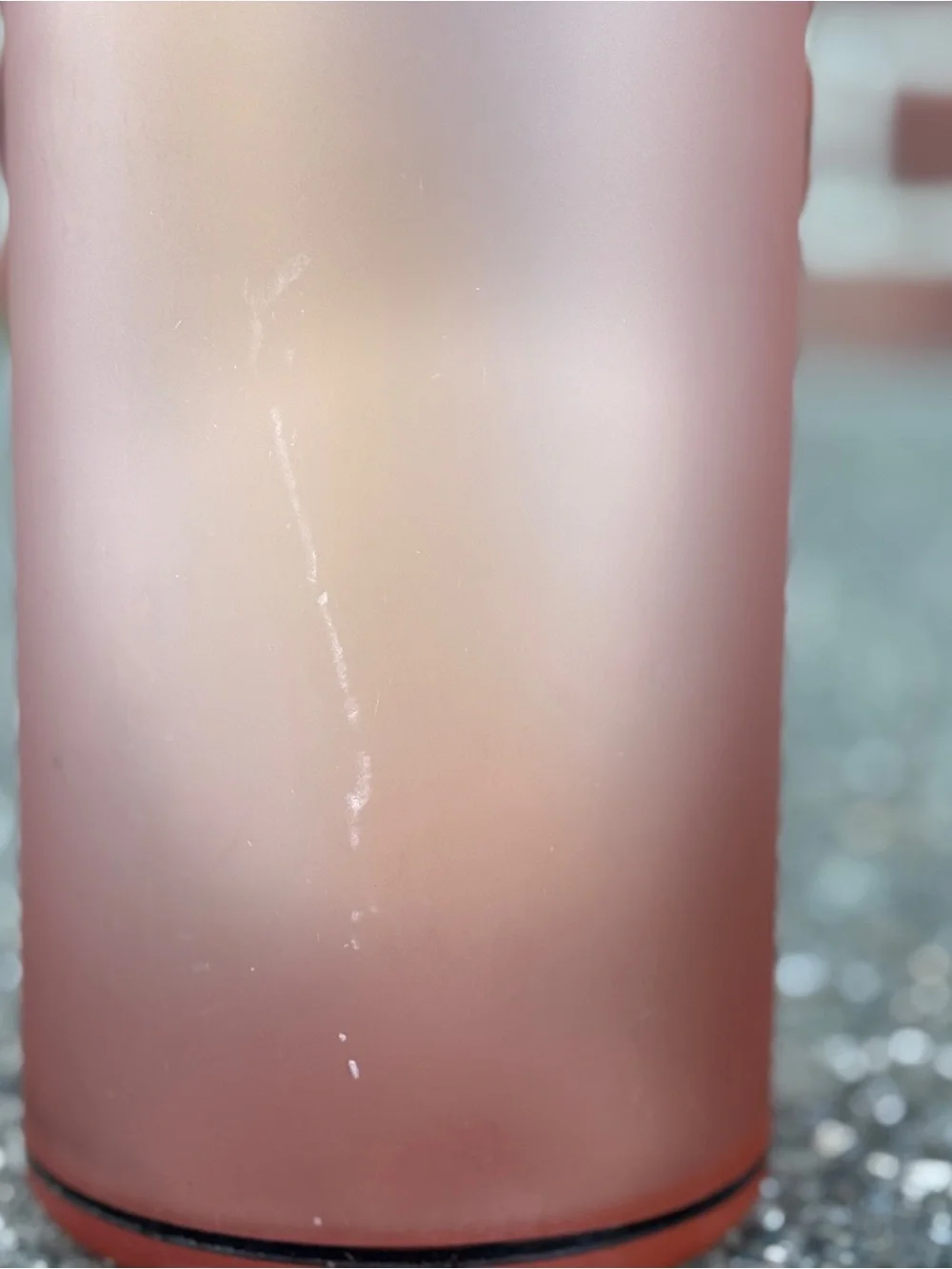 Vintage Womar Glass Vase- 12x4”
